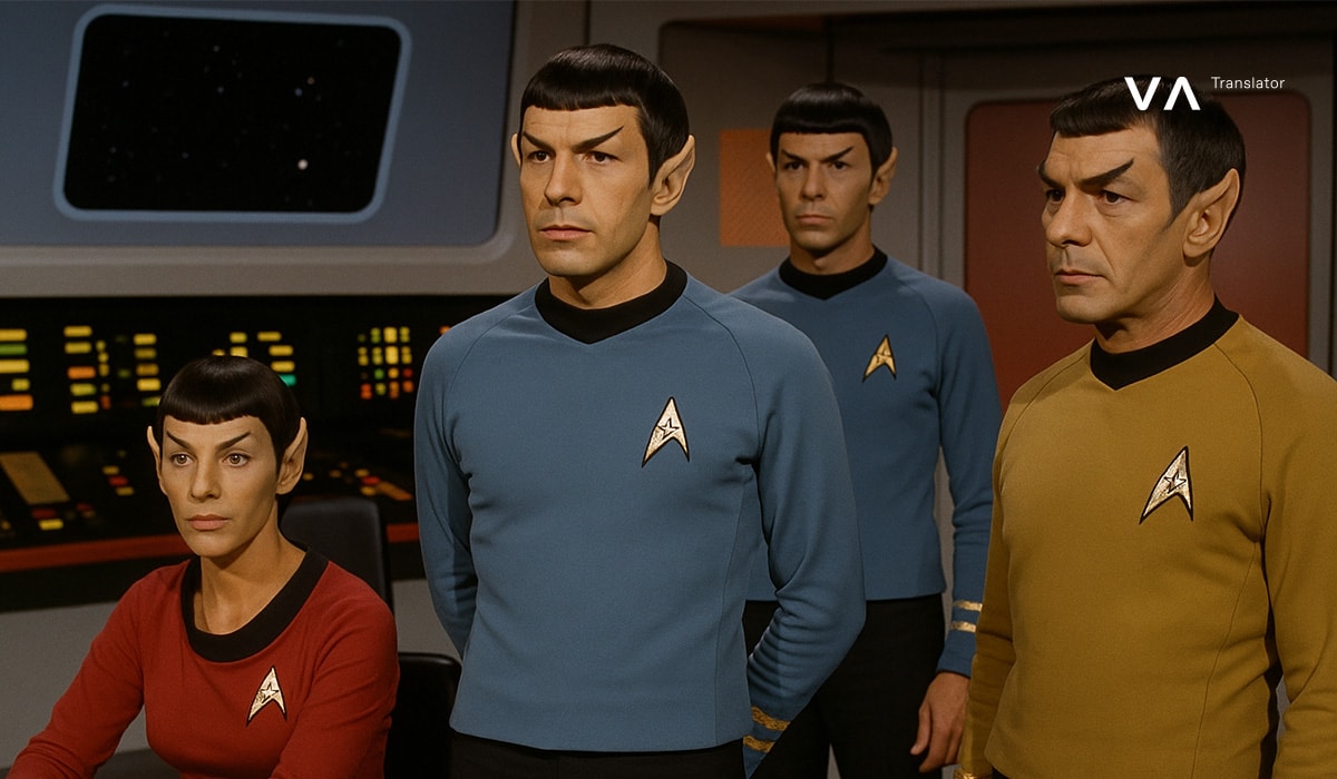 Oficiales con uniformes azules y dorados en el puente